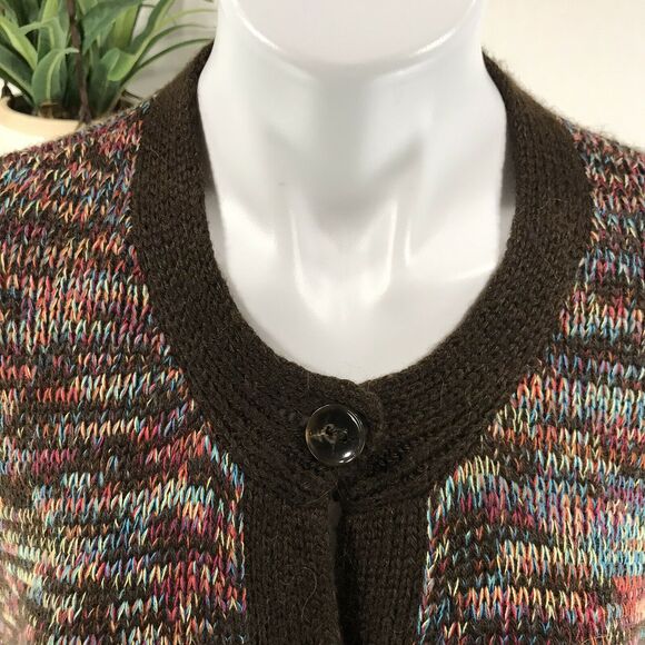 NWOT Trina Turk Grantham Sweater Cape Button Alpaca Blend Knit Poncho Size P / 0 - Picture 8 of 11